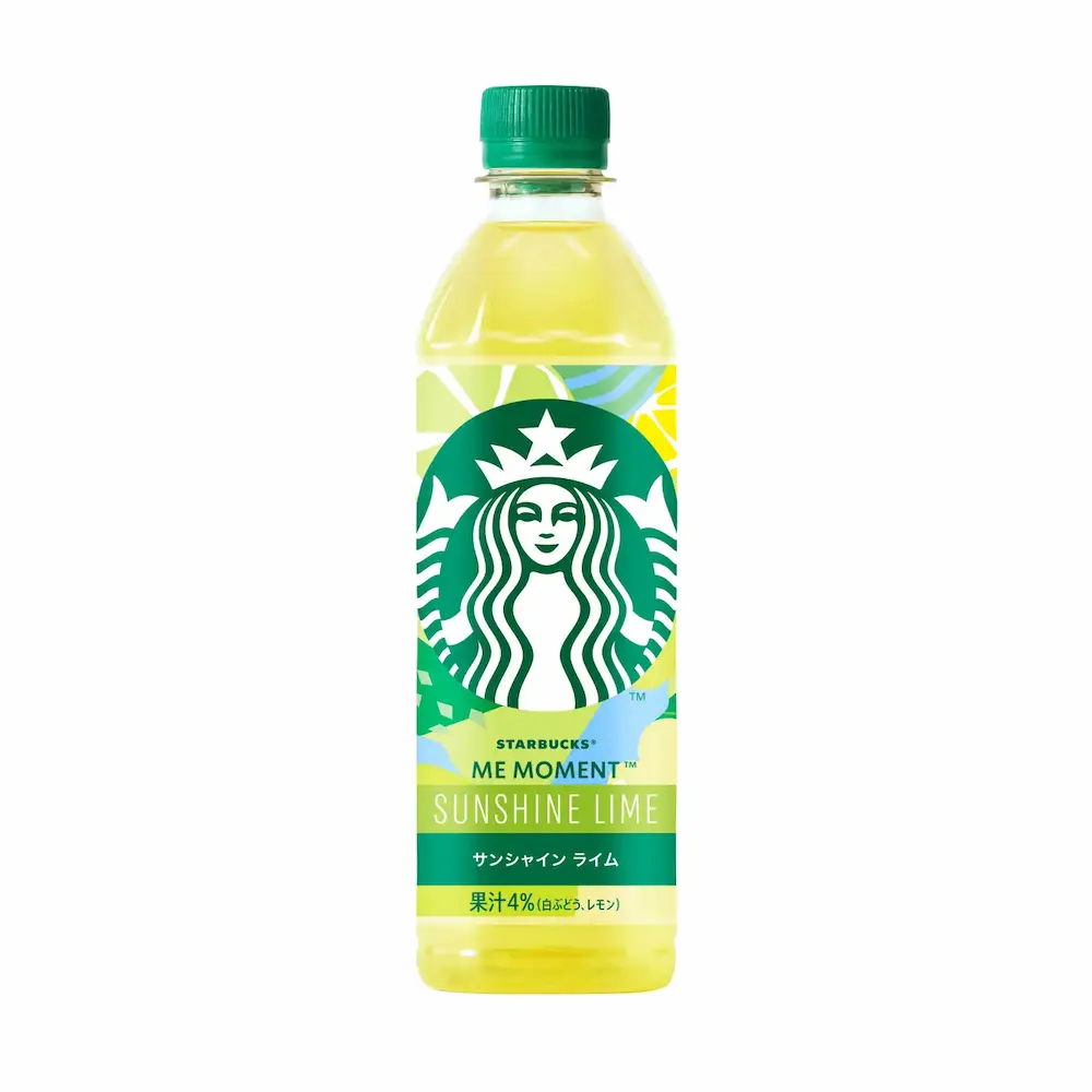 スターバックス ME MOMENT サンシャインライムの商品ボトル(白背景)